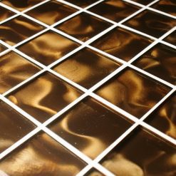 Odyssey Nebular brown glass mosaic tiles