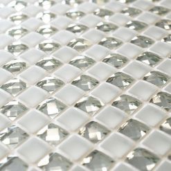 Jewel Manhattan Star white mosaic tiles
