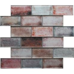 Andromeda brown glass brick tiles