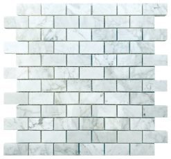 Pantheon White Mosaic Brick Tiles