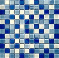 Aquatica Blue and White Mosaic Tiles