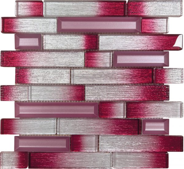 Ritz Pink Glass Brick Tiles