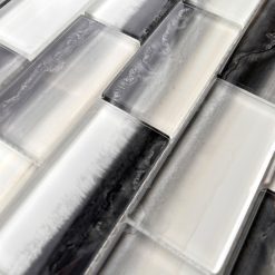 Dune Grey Glass Brick Tiles